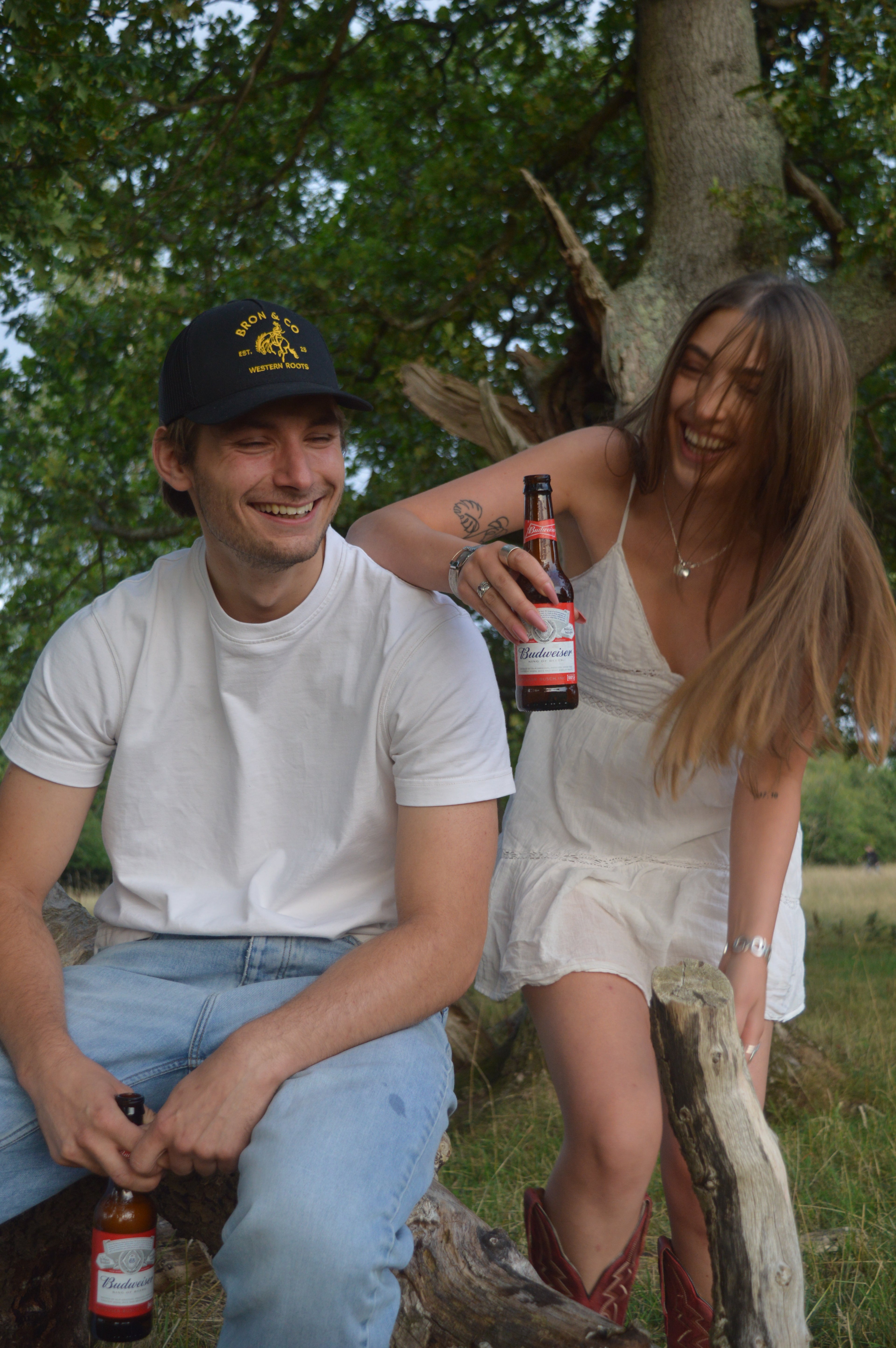 Black and Yellow Gold Classic Logo Trucker